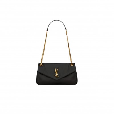 YSL CALYPSO SMALL IN PLUNGED LAMBSKIN 734153AACQO1000 (26*14*7cm)